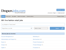 Tablet Screenshot of drapersjobs.com